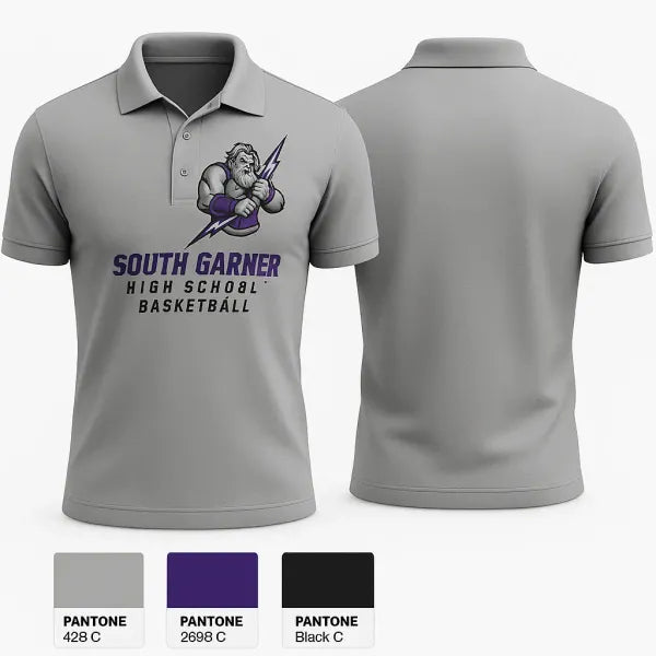 Short Sleeve Performance Polo, South Garner High School Basketball, Women's Basketball, Teamtime, Team time, sublimation, custom sports apparel, team uniforms, spirit wear, spiritwear, sports uniforms, custom shirts, team store, custom team store, fundraiser sports, apparel fundraiser