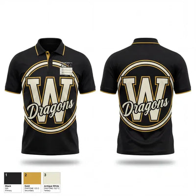 Wenonah Lady Dragons 7292779 Short Sleeve Performance Polo - 1