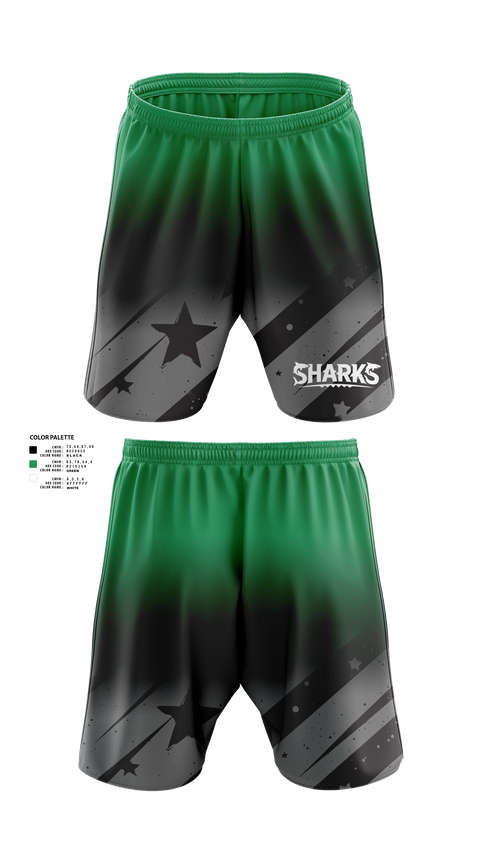 Athletic Shorts With Pockets, Sharks, Men's Soccer, Teamtime, Team time, sublimation, custom sports apparel, team uniforms, spirit wear, spiritwear, sports uniforms, custom shirts, team store, custom team store, fundraiser sports, apparel fundraiser