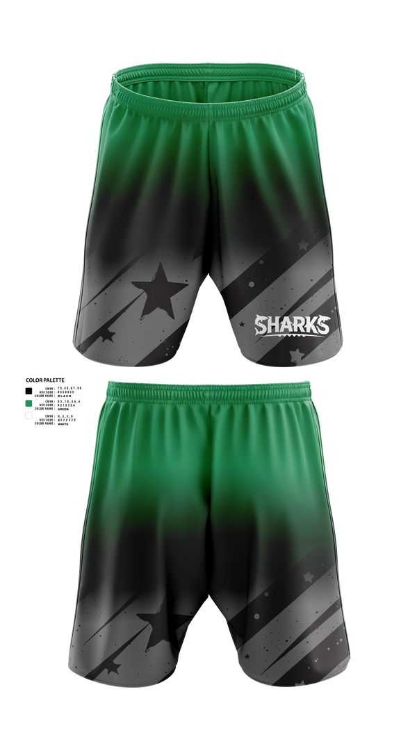 Athletic Shorts With Pockets, Sharks, Men's Soccer, Teamtime, Team time, sublimation, custom sports apparel, team uniforms, spirit wear, spiritwear, sports uniforms, custom shirts, team store, custom team store, fundraiser sports, apparel fundraiser