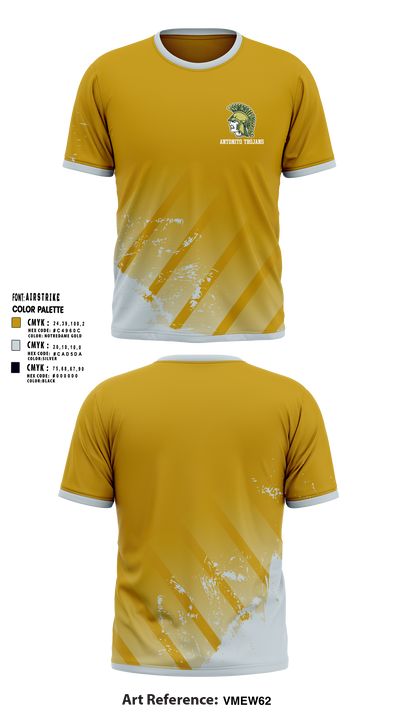 Antonito Trojans Soft Poly Tee Cotton Like Feel - 5