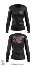 Lander rural fire 46360140 Women's Long Sleeve V-neck Shirt - 10