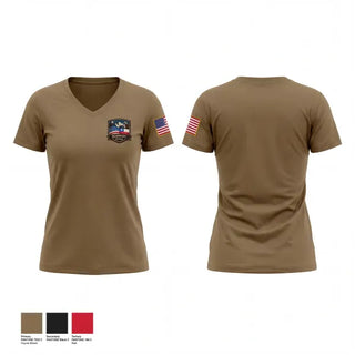 Womens Short Sleeve Vneck Shirt, US Embassy Santiago, Air Force, Teamtime, Team time, sublimation, custom sports apparel, team uniforms, spirit wear, spiritwear, sports uniforms, custom shirts, team store, custom team store, fundraiser sports, apparel fundraiser
