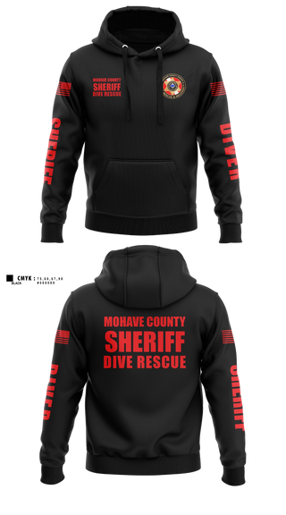 Hoodie, Mohave County Sheriff's Office, Police, Teamtime, Team time, sublimation, custom sports apparel, team uniforms, spirit wear, spiritwear, sports uniforms, custom shirts, team store, custom team store, fundraiser sports, apparel fundraiser