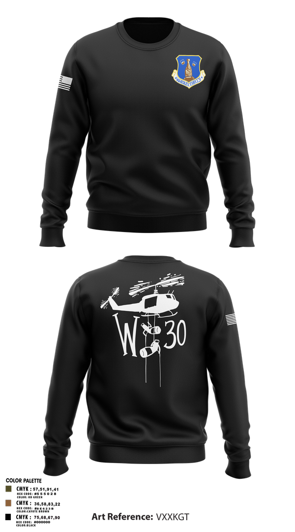 Crew Neck Sweatshirt, 145th LRS/LGVM, , Teamtime, Team time, sublimation, custom sports apparel, team uniforms, spirit wear, spiritwear, sports uniforms, custom shirts, team store, custom team store, fundraiser sports, apparel fundraiser