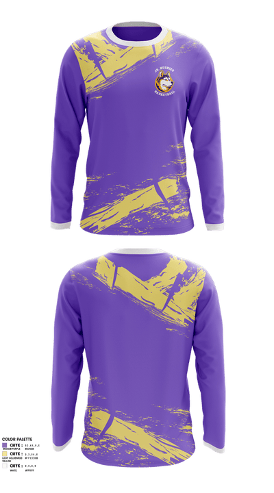 Washington Middle School Jr. Huskies 92271142 Long Sleeve Performance Shirt 1