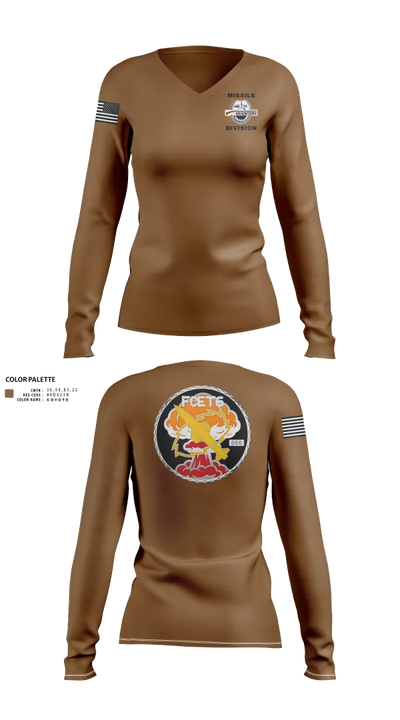 USS Kentucky 1885662 Women's Long Sleeve V-neck Shirt - 21