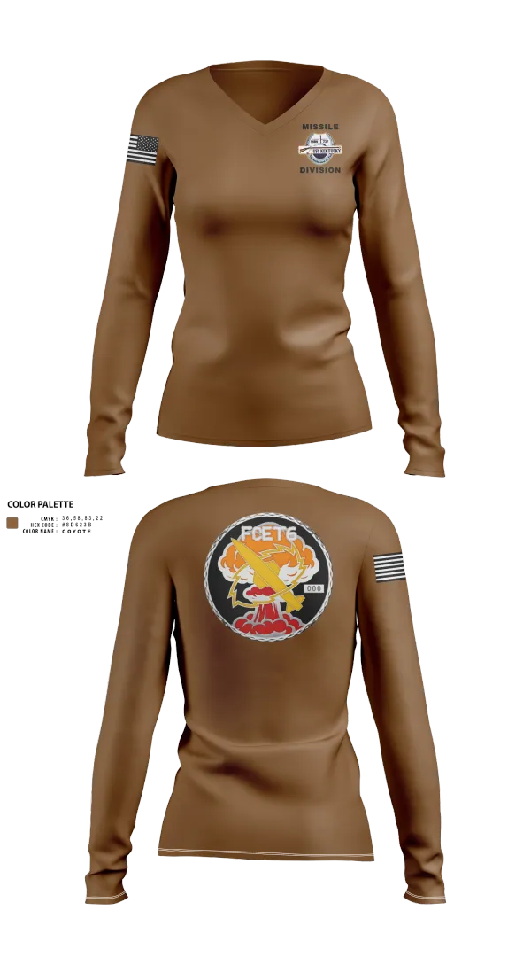 Womens Long Sleeve Vneck Shirt, USS Kentucky, , Teamtime, Team time, sublimation, custom sports apparel, team uniforms, spirit wear, spiritwear, sports uniforms, custom shirts, team store, custom team store, fundraiser sports, apparel fundraiser