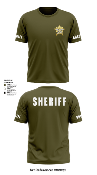 Old School Cotton Feel Shirt, SHERIFF, Police, Teamtime, Team time, sublimation, custom sports apparel, team uniforms, spirit wear, spiritwear, sports uniforms, custom shirts, team store, custom team store, fundraiser sports, apparel fundraiser