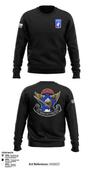 Crew Neck Sweatshirt, HHC, Brigade Support Battalion 173D IBCT(A), , Teamtime, Team time, sublimation, custom sports apparel, team uniforms, spirit wear, spiritwear, sports uniforms, custom shirts, team store, custom team store, fundraiser sports, apparel fundraiser