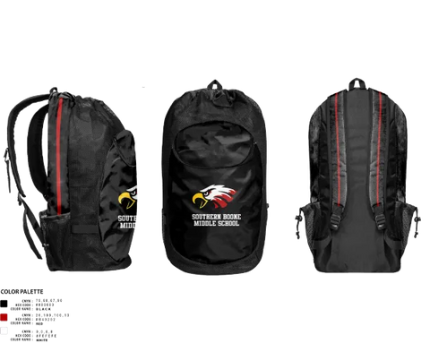 Gear Bag, Southern Boone Middle School Volleyball, Women's Volleyball, Teamtime, Team time, sublimation, custom sports apparel, team uniforms, spirit wear, spiritwear, sports uniforms, custom shirts, team store, custom team store, fundraiser sports, apparel fundraiser