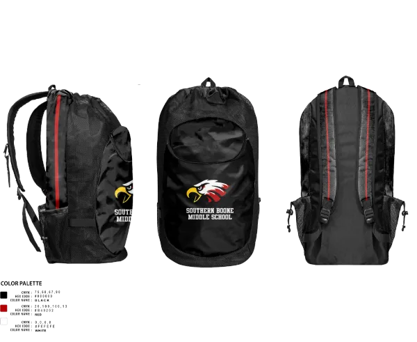 Gear Bag, Southern Boone Middle School Volleyball, Women's Volleyball, Teamtime, Team time, sublimation, custom sports apparel, team uniforms, spirit wear, spiritwear, sports uniforms, custom shirts, team store, custom team store, fundraiser sports, apparel fundraiser
