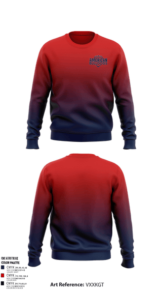 Crew Neck Sweatshirt, American Bulldogs, Softball, Teamtime, Team time, sublimation, custom sports apparel, team uniforms, spirit wear, spiritwear, sports uniforms, custom shirts, team store, custom team store, fundraiser sports, apparel fundraiser