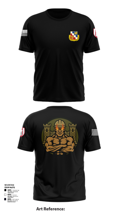 317th ECC 65415028 Short Sleeve Performance Shirt - 52