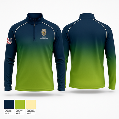 Delphos Police Department 57631813 Quarter Zip Jacket - 1