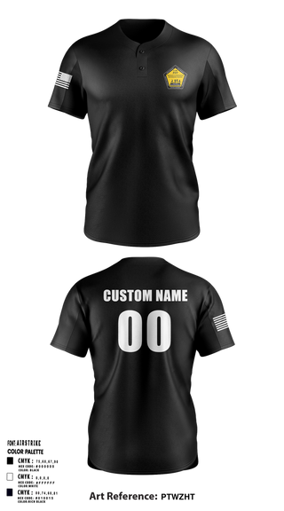 Two Button Baseball Jersey, AR-MEDCOM, Army, Teamtime, Team time, sublimation, custom sports apparel, team uniforms, spirit wear, spiritwear, sports uniforms, custom shirts, team store, custom team store, fundraiser sports, apparel fundraiser