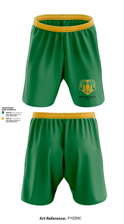 Wyalusing Valley Senior High School Golf 42348847 Athletic Shorts With Pockets - 1