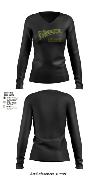 Womens Long Sleeve Vneck Shirt, Warrior Academy, Softball, Teamtime, Team time, sublimation, custom sports apparel, team uniforms, spirit wear, spiritwear, sports uniforms, custom shirts, team store, custom team store, fundraiser sports, apparel fundraiser