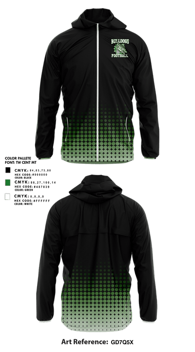 Franklin county youth cheer 17650849 Windbreaker - 1