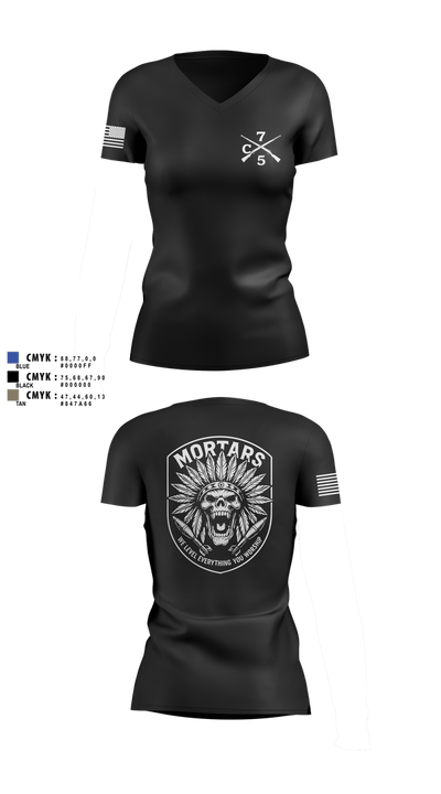 Carnage 79980273 Women's Short Sleeve V-neck Shirt - 2