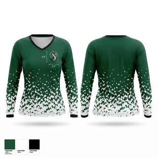 Womens Long Sleeve Vneck Shirt, Cobras, Baseball, Teamtime, Team time, sublimation, custom sports apparel, team uniforms, spirit wear, spiritwear, sports uniforms, custom shirts, team store, custom team store, fundraiser sports, apparel fundraiser