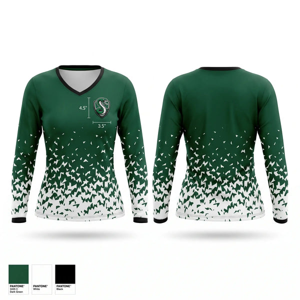 Womens Long Sleeve Vneck Shirt, Cobras, Baseball, Teamtime, Team time, sublimation, custom sports apparel, team uniforms, spirit wear, spiritwear, sports uniforms, custom shirts, team store, custom team store, fundraiser sports, apparel fundraiser