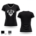 Barbarians Hawaii 57662281 Women's Short Sleeve V-neck Shirt - 2