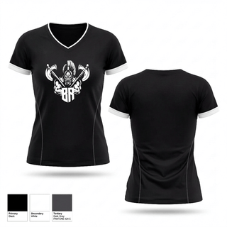 Womens Short Sleeve Vneck Shirt, Barbarians Hawaii, Rugby, Teamtime, Team time, sublimation, custom sports apparel, team uniforms, spirit wear, spiritwear, sports uniforms, custom shirts, team store, custom team store, fundraiser sports, apparel fundraiser