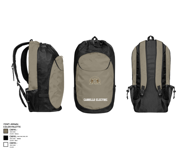 Gear Bag, Carrillo electric, , Teamtime, Team time, sublimation, custom sports apparel, team uniforms, spirit wear, spiritwear, sports uniforms, custom shirts, team store, custom team store, fundraiser sports, apparel fundraiser