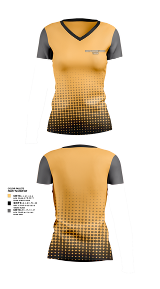 Womens Short Sleeve Vneck Shirt, Northwestern Lehigh Tigers, , Teamtime, Team time, sublimation, custom sports apparel, team uniforms, spirit wear, spiritwear, sports uniforms, custom shirts, team store, custom team store, fundraiser sports, apparel fundraiser