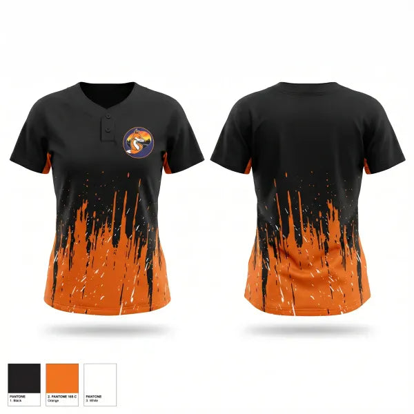 Two Button Softball Jersey, Peppers, Softball, Teamtime, Team time, sublimation, custom sports apparel, team uniforms, spirit wear, spiritwear, sports uniforms, custom shirts, team store, custom team store, fundraiser sports, apparel fundraiser