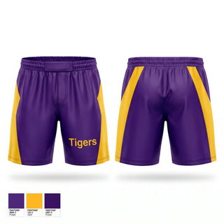 Fight Shorts, Tigers, Wrestling, Teamtime, Team time, sublimation, custom sports apparel, team uniforms, spirit wear, spiritwear, sports uniforms, custom shirts, team store, custom team store, fundraiser sports, apparel fundraiser