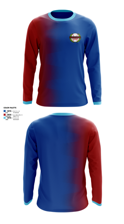 Dominican baseball Academy 36003266 Long Sleeve Performance Shirt 1