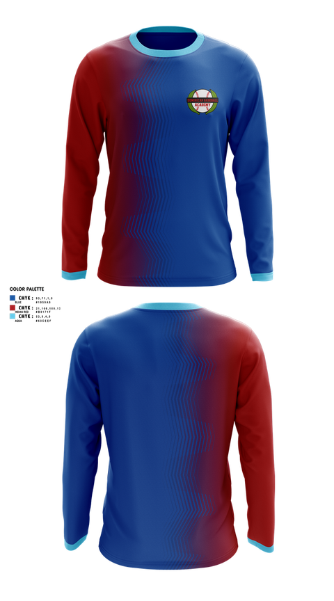 Long Sleeve Performance Shirt, Dominican baseball Academy, Baseball, Teamtime, Team time, sublimation, custom sports apparel, team uniforms, spirit wear, spiritwear, sports uniforms, custom shirts, team store, custom team store, fundraiser sports, apparel fundraiser