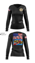 Greenbelt police Charlie squad Women's Long Sleeve V-neck Shirt - 21
