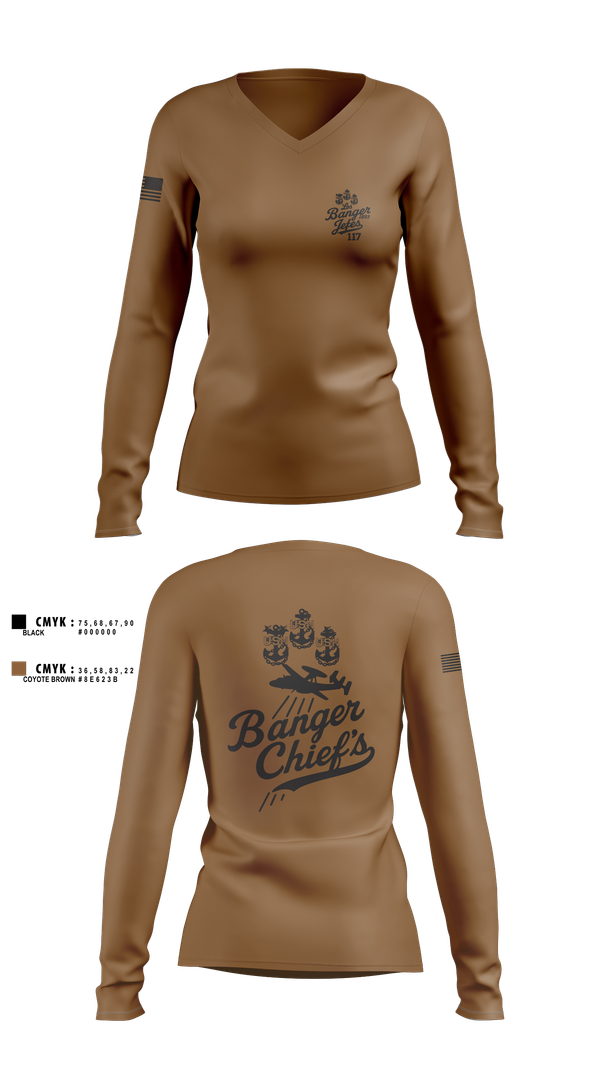 Womens Long Sleeve Vneck Shirt, VAW-117, , Teamtime, Team time, sublimation, custom sports apparel, team uniforms, spirit wear, spiritwear, sports uniforms, custom shirts, team store, custom team store, fundraiser sports, apparel fundraiser
