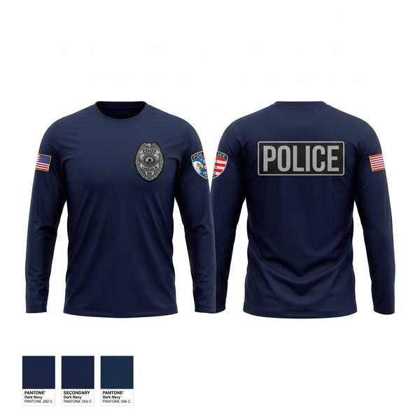 Long Sleeve Performance Shirt, Lincoln Police Department, Police, Teamtime, Team time, sublimation, custom sports apparel, team uniforms, spirit wear, spiritwear, sports uniforms, custom shirts, team store, custom team store, fundraiser sports, apparel fundraiser