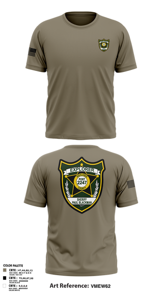 Old School Cotton Feel Shirt, Explorer Post 2247, , Teamtime, Team time, sublimation, custom sports apparel, team uniforms, spirit wear, spiritwear, sports uniforms, custom shirts, team store, custom team store, fundraiser sports, apparel fundraiser