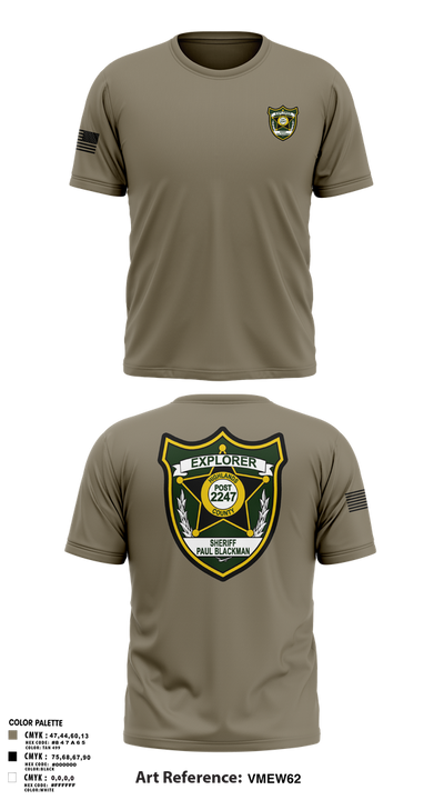 Explorer Post 2247 23554077 Old School Cotton Feel Shirt - 1