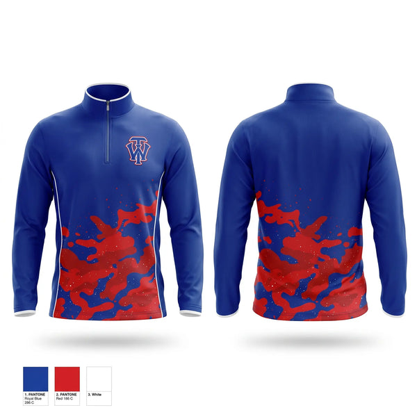 Quarter Zip Jacket, W.I.T., Softball, Teamtime, Team time, sublimation, custom sports apparel, team uniforms, spirit wear, spiritwear, sports uniforms, custom shirts, team store, custom team store, fundraiser sports, apparel fundraiser