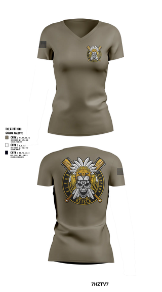 Womens Short Sleeve Vneck Shirt, A Co, 312th MI BN, Army, Teamtime, Team time, sublimation, custom sports apparel, team uniforms, spirit wear, spiritwear, sports uniforms, custom shirts, team store, custom team store, fundraiser sports, apparel fundraiser