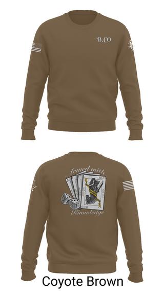 Crew Neck Sweatshirt, Bravo Company 532ND Military Battalion, , Teamtime, Team time, sublimation, custom sports apparel, team uniforms, spirit wear, spiritwear, sports uniforms, custom shirts, team store, custom team store, fundraiser sports, apparel fundraiser