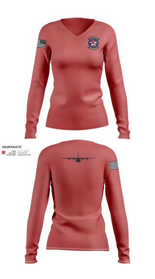 Womens Long Sleeve Vneck Shirt, Trojans, , Teamtime, Team time, sublimation, custom sports apparel, team uniforms, spirit wear, spiritwear, sports uniforms, custom shirts, team store, custom team store, fundraiser sports, apparel fundraiser