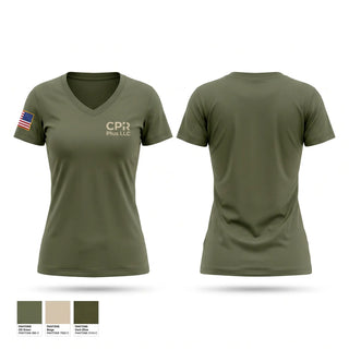 Womens Short Sleeve Vneck Shirt, CPR PLUS, EMS/EMT, Teamtime, Team time, sublimation, custom sports apparel, team uniforms, spirit wear, spiritwear, sports uniforms, custom shirts, team store, custom team store, fundraiser sports, apparel fundraiser