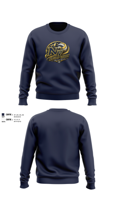Naches Valley Ranger Basketball Crew Neck Sweatshirt - 6