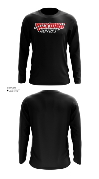 Long Sleeve Performance Shirt, Rocktown High School Basketball, Men's Basketball, Teamtime, Team time, sublimation, custom sports apparel, team uniforms, spirit wear, spiritwear, sports uniforms, custom shirts, team store, custom team store, fundraiser sports, apparel fundraiser