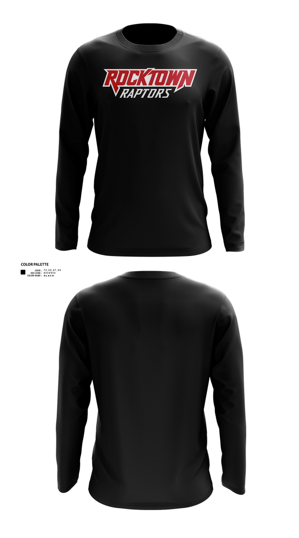 Long Sleeve Performance Shirt, Rocktown High School Basketball, Men's Basketball, Teamtime, Team time, sublimation, custom sports apparel, team uniforms, spirit wear, spiritwear, sports uniforms, custom shirts, team store, custom team store, fundraiser sports, apparel fundraiser