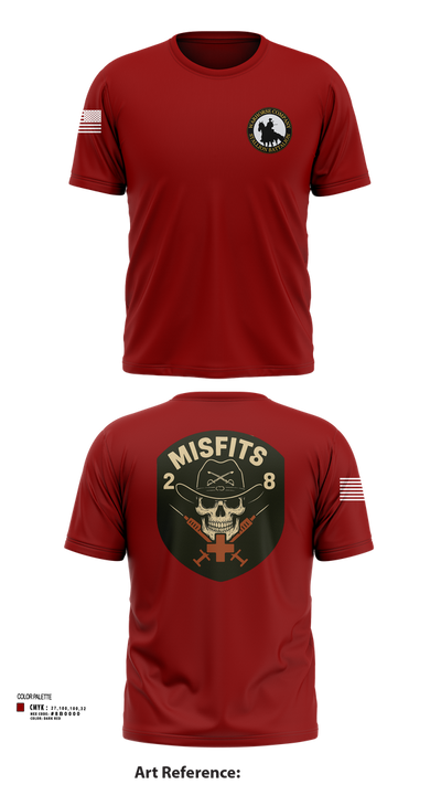 2-8 Cav, HHC, Medic Platoon 50281984 Short Sleeve Performance Shirt - 102