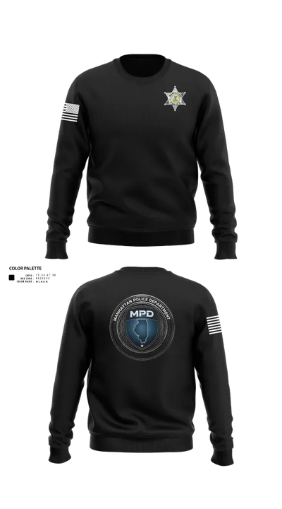 Manhattan Police Department 25505954 Crew Neck Sweatshirt - 140