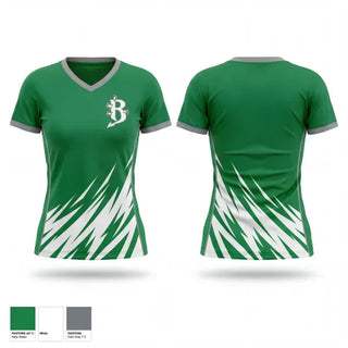 Womens Short Sleeve Vneck Shirt, Brick Township Dragons, Swimming, Teamtime, Team time, sublimation, custom sports apparel, team uniforms, spirit wear, spiritwear, sports uniforms, custom shirts, team store, custom team store, fundraiser sports, apparel fundraiser